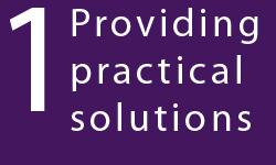 Providing practical solutions