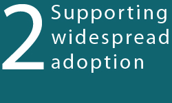 Supporting widespread adoption